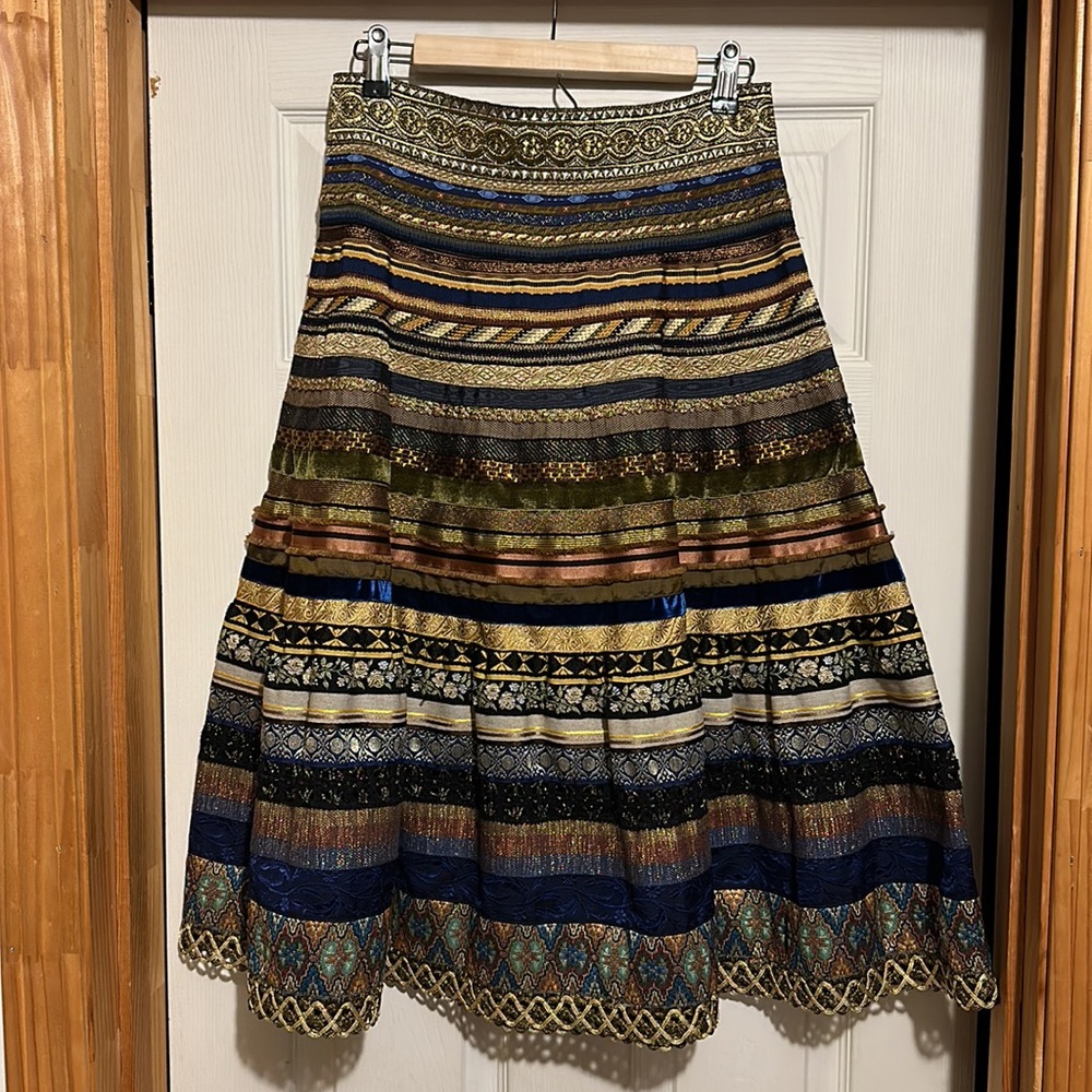 Lena Hoschek Volant ribbon skirt golden boy size S